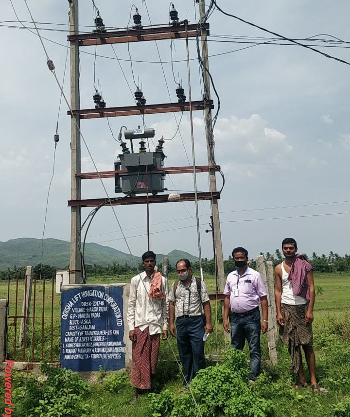 Harichandanpur RGGVY work - site image